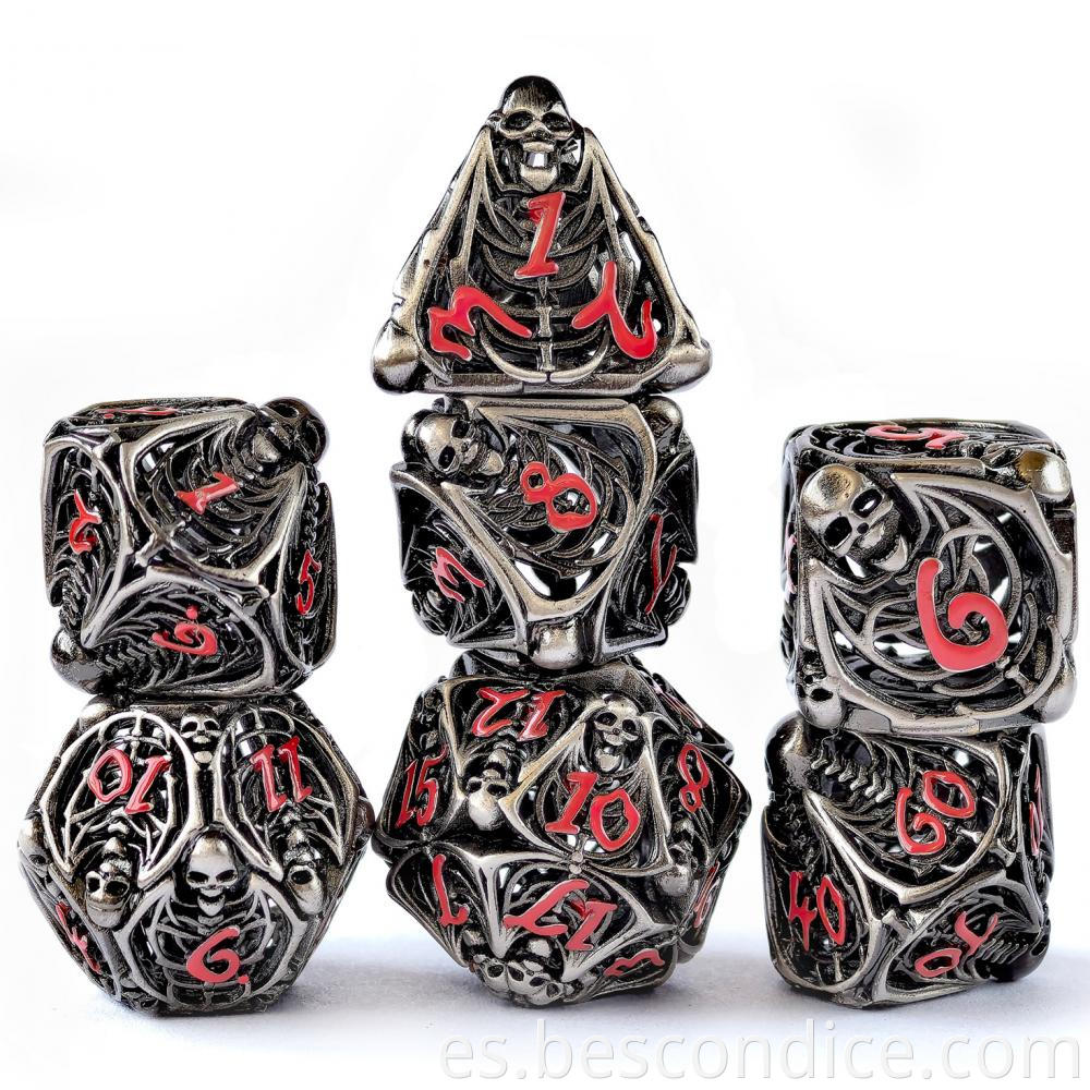 Hollowed Dnd Dice Set Pure Copper